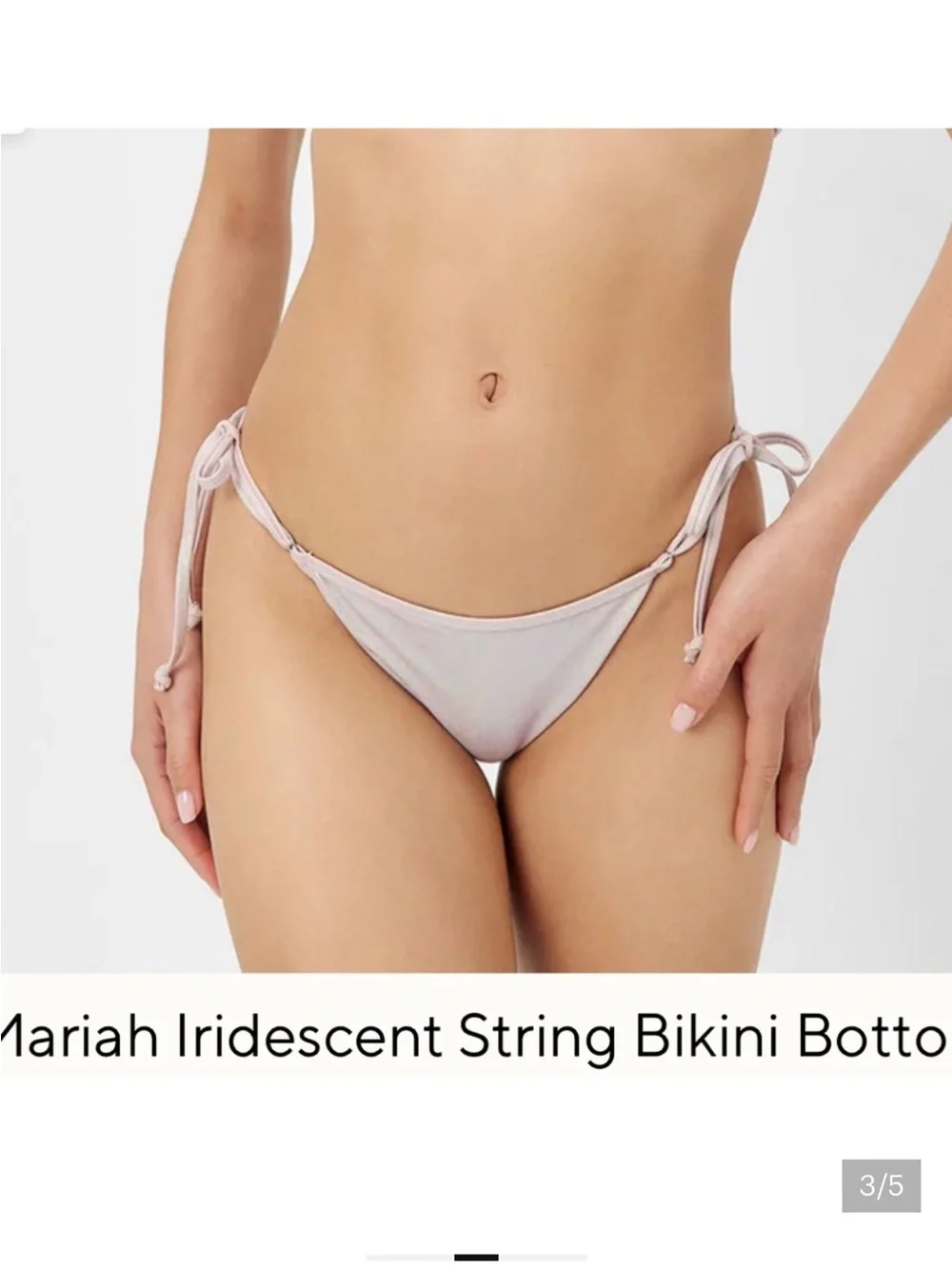 Frankie's Bikinis Iridescent “Gilded Angel” Bikini Set